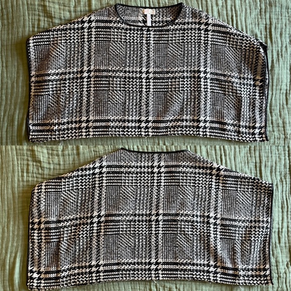 Free People Houndstooth Cropped Sweater - Picture 4 of 4